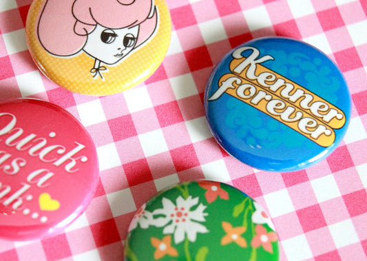 Kenner Forever 1" Pins 4 Pack