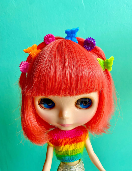 Blythe Essential Y2K Butterfly & Daisy Hair Clips / Set of 6