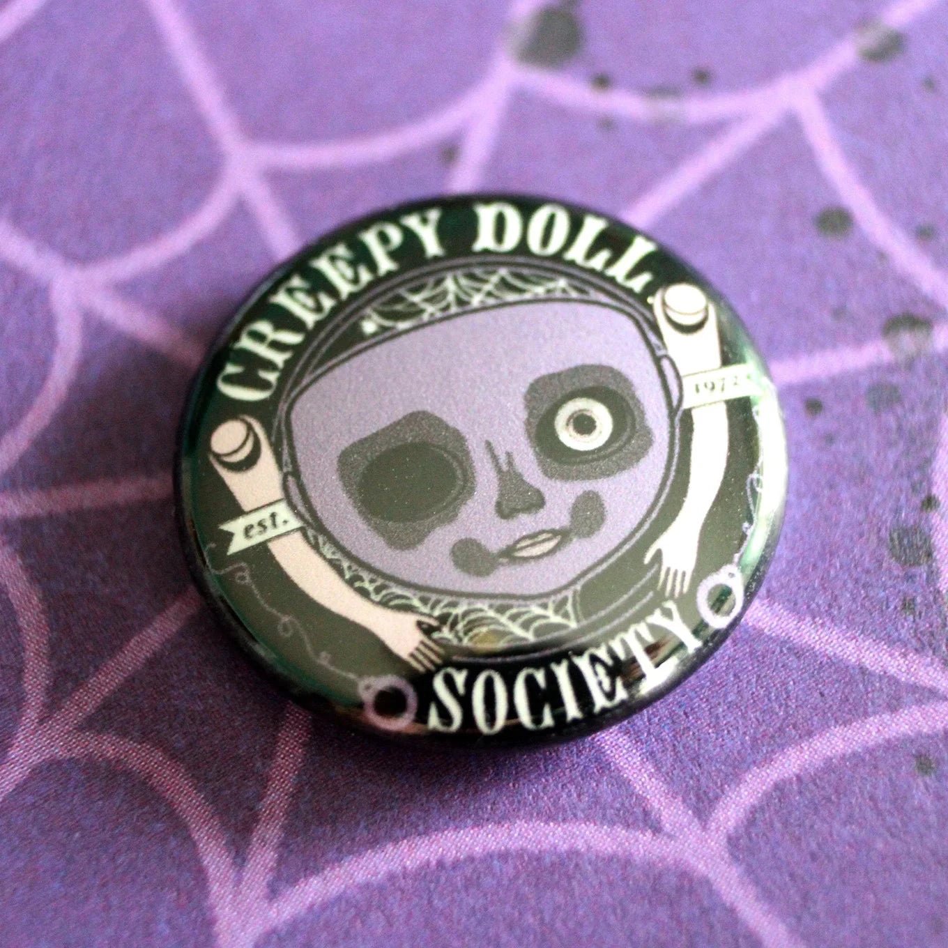 Creepy Doll Society 1" Pin
