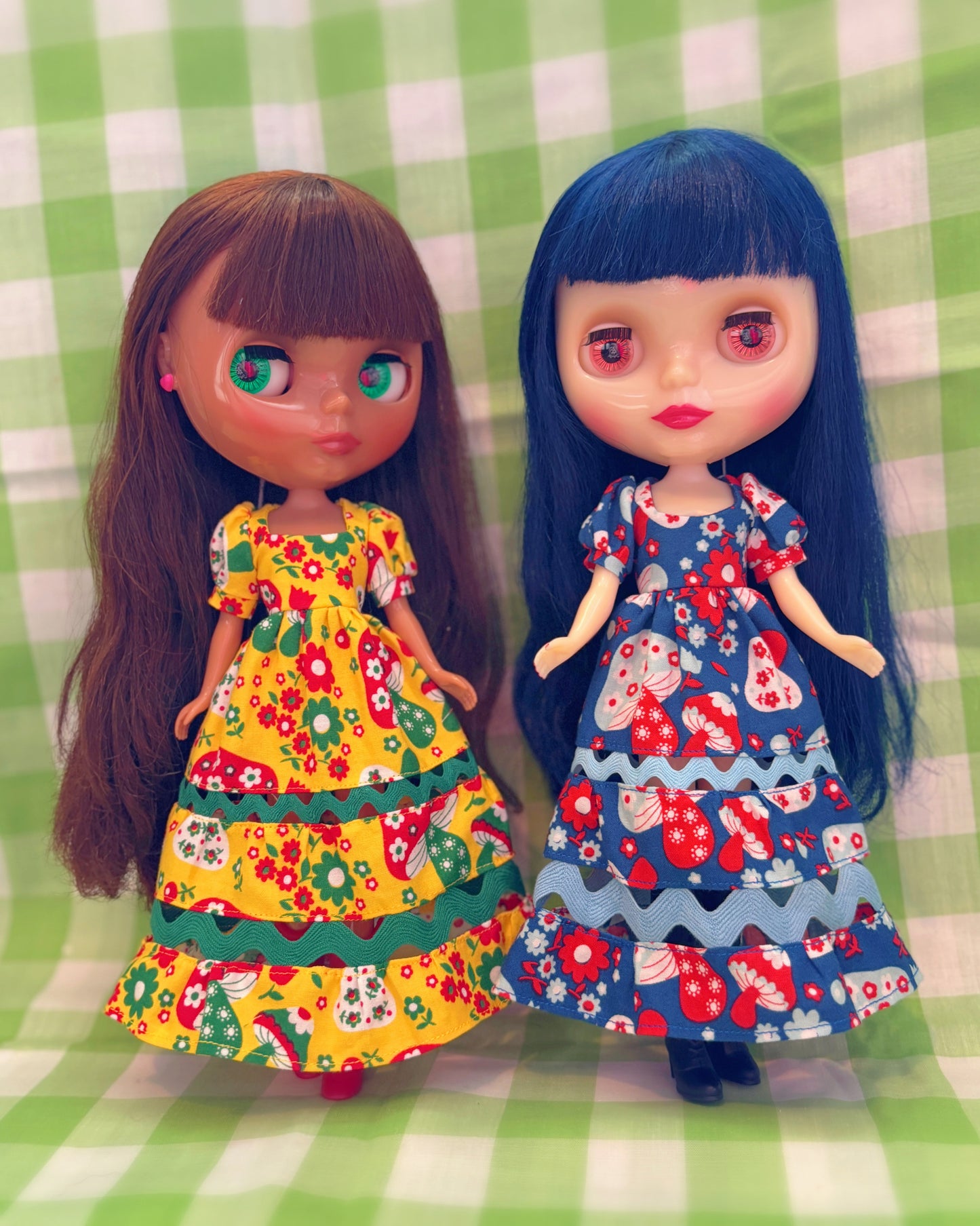Love You So Mush Blue Ric-Rac Maxi Dress