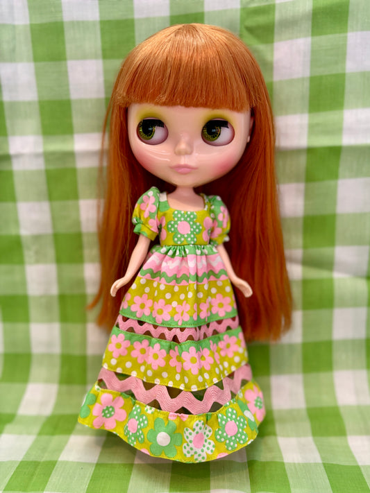 Daisies A Plenty Ric-Rac Maxi Dress