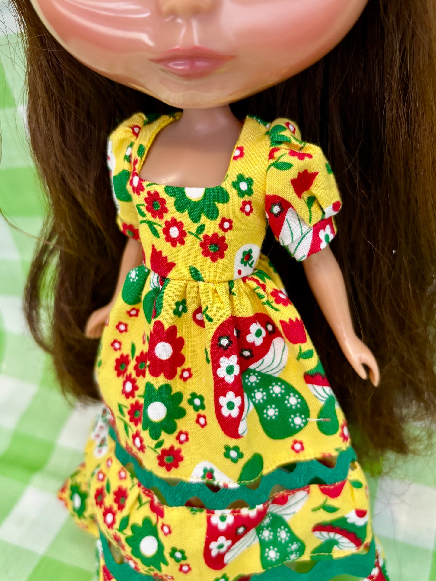 Love You So Mush Yellow Ric-Rac Maxi Dress