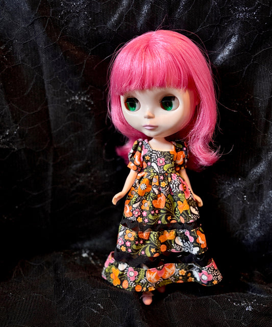 Dark Garden Ric-Rac Maxi Dress