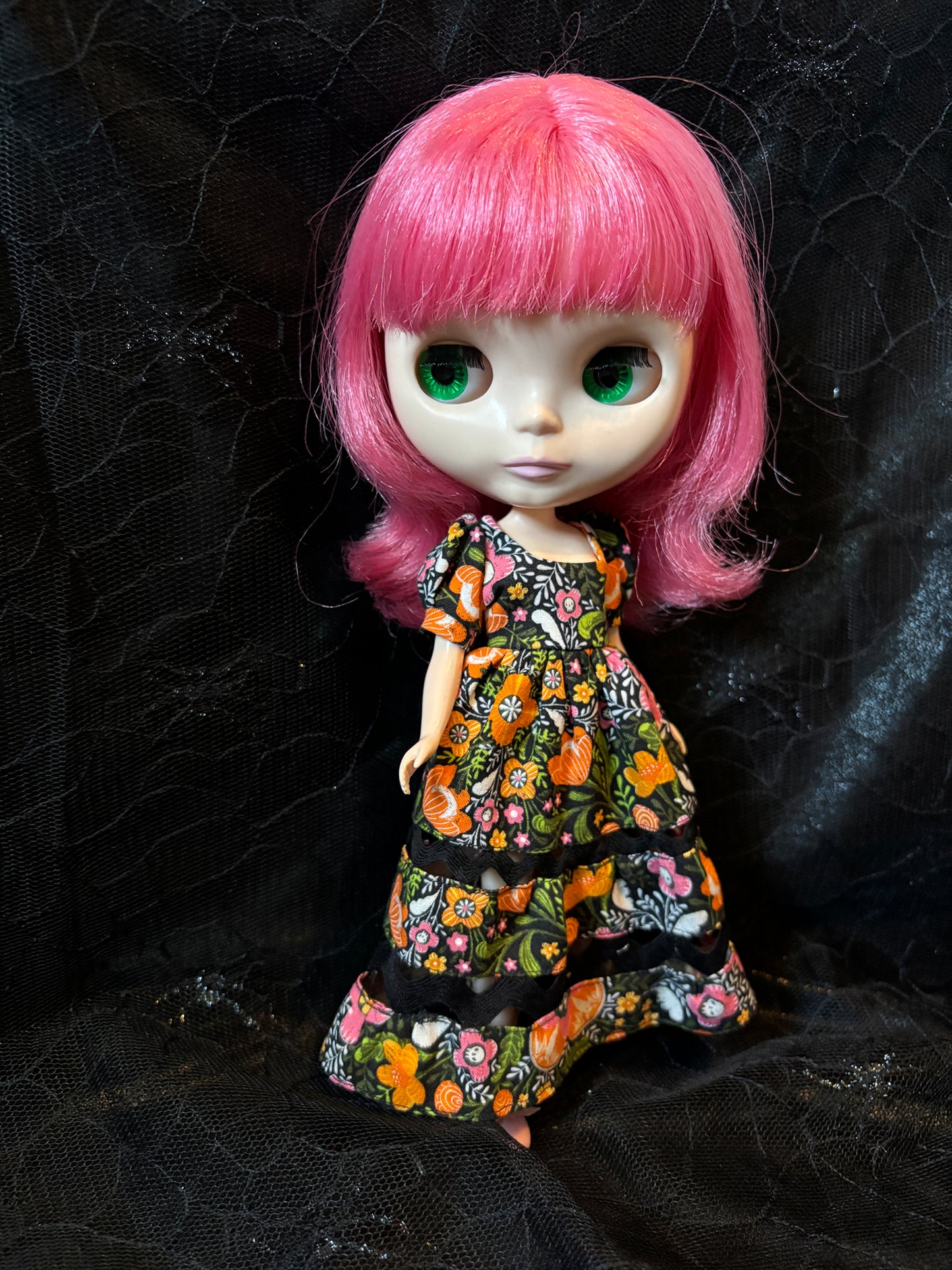 Dark Garden Ric-Rac Maxi Dress