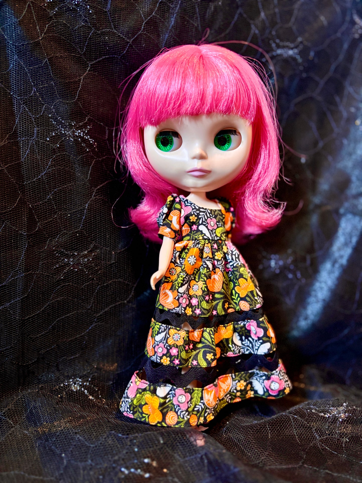 Dark Garden Ric-Rac Maxi Dress