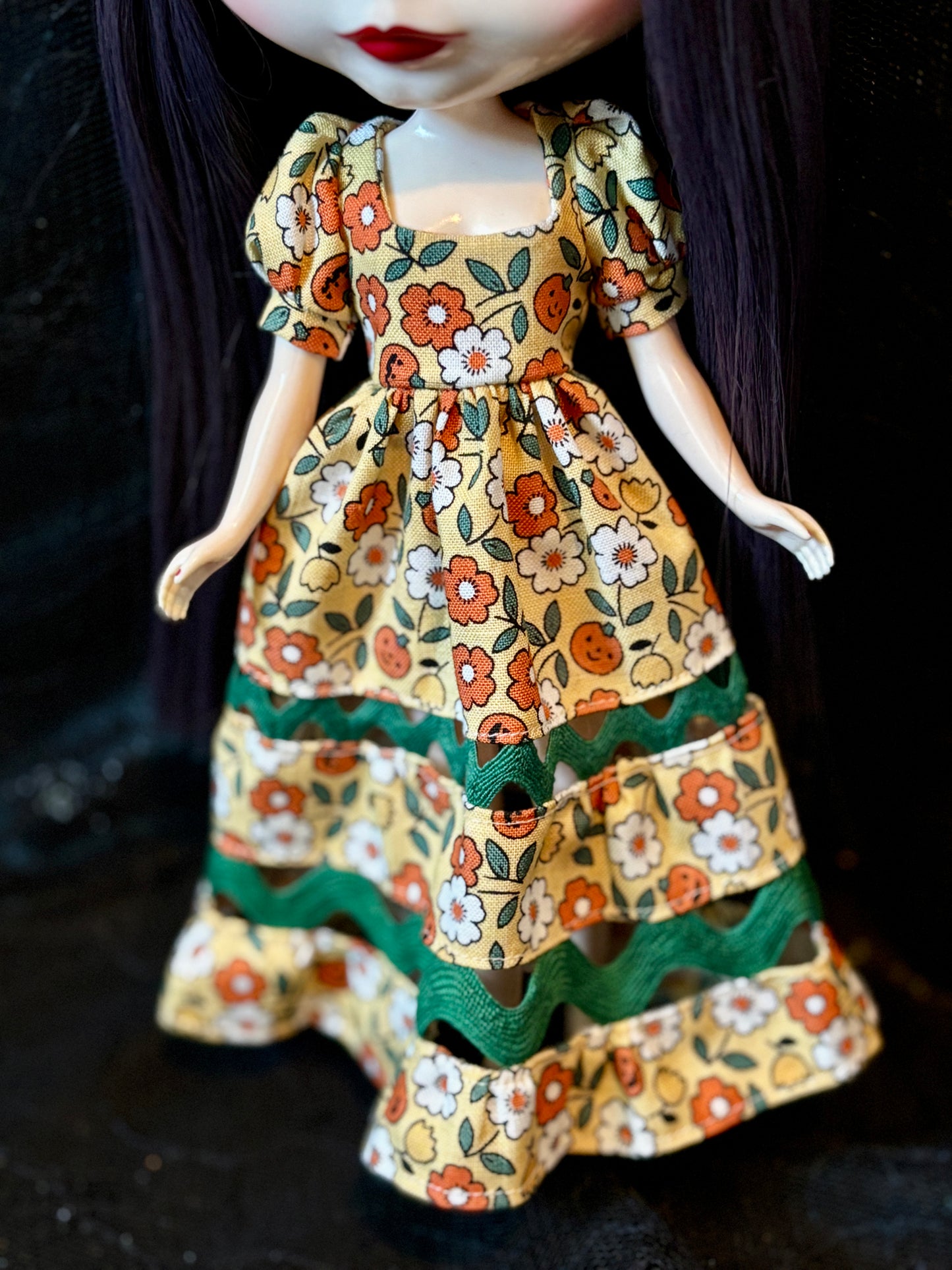 Lil' Pumpkin Ric-Rac Maxi Dress