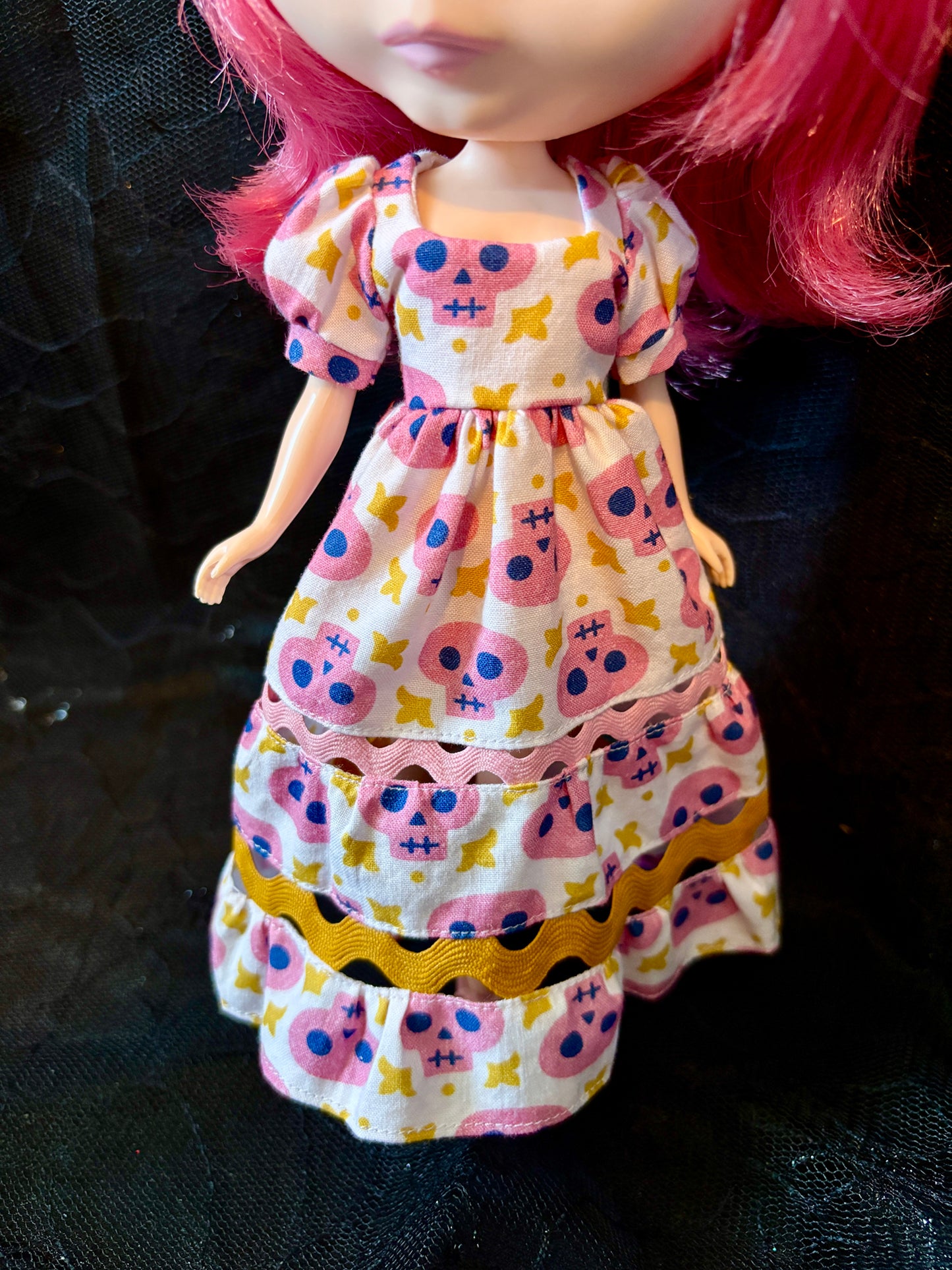 Fiesta de Calavera Ric-Rac Maxi Dress