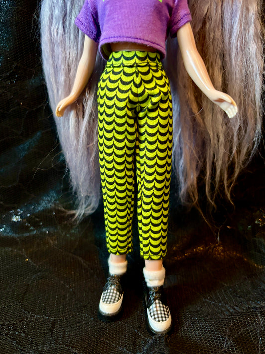 Spooky Spirit Green Beatnik Baby Pants