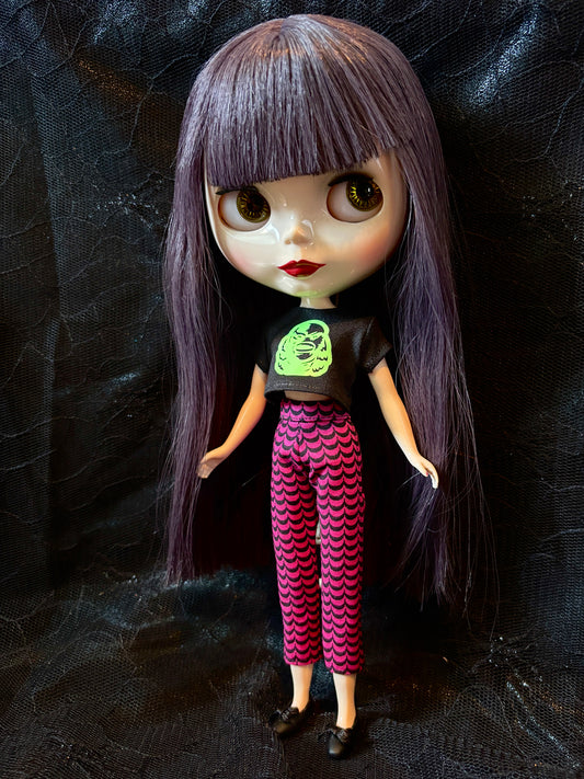 Spooky Spirit Purple Beatnik Baby Pants