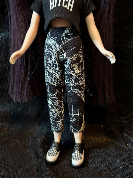 Spiderweb Glow in the Dark Beatnik Baby Pants