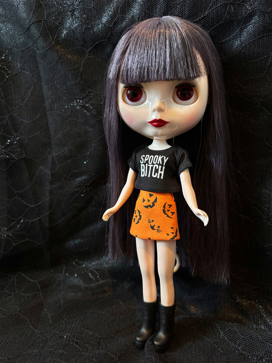 Cutie O' Lanterns Mod Mini Skirt