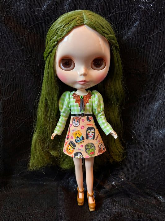 My Favorite Costume Bat Collar Long Sleeve Mini Dress