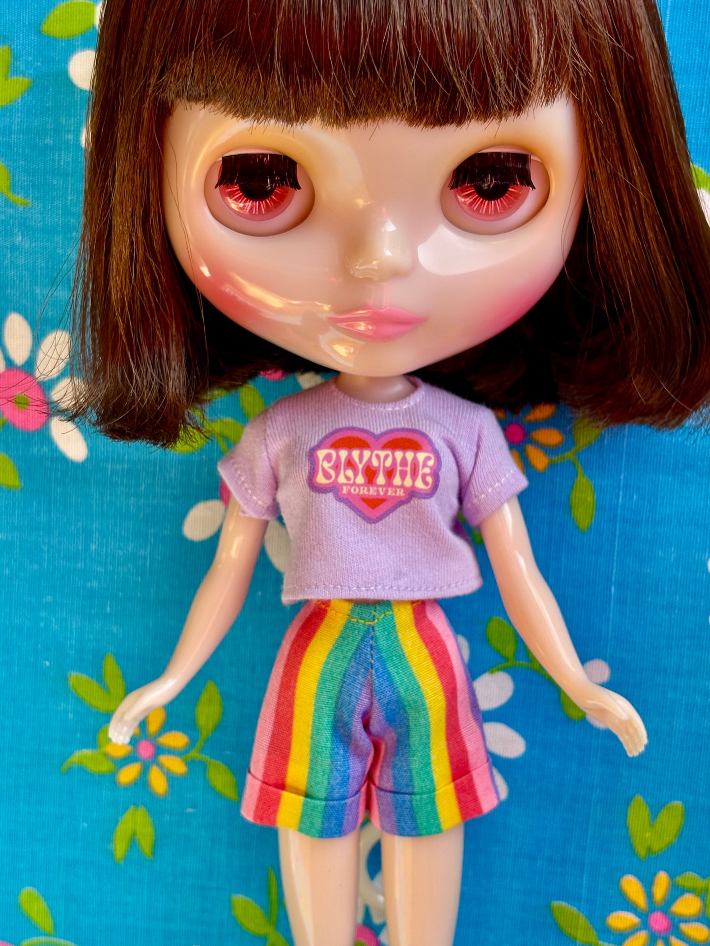 Blythe Forever Purple Crop Tee for Blythe
