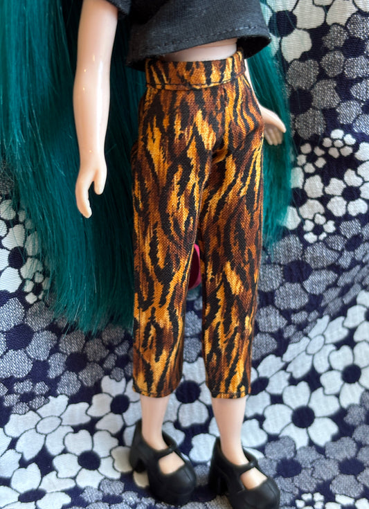 Retro Tiger Stripe Beatnik Baby Pants
