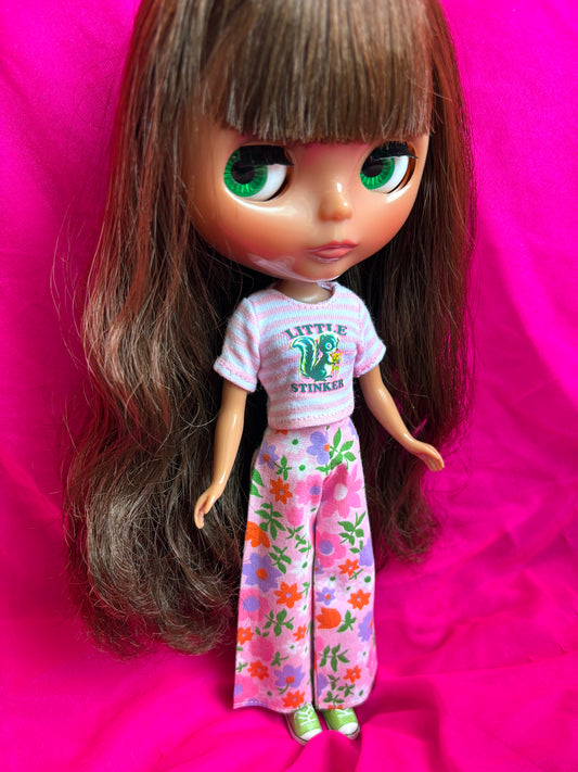 Flower Show Pink Wide Leg Pants