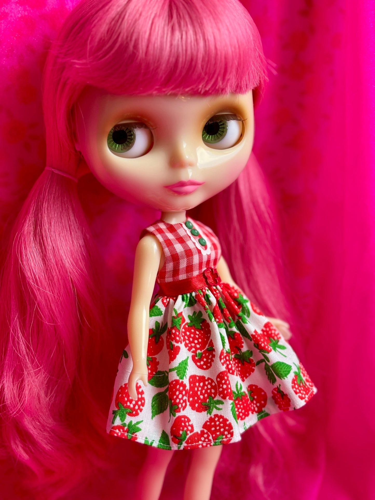 Strawberry Picnic Retro Flare Dress