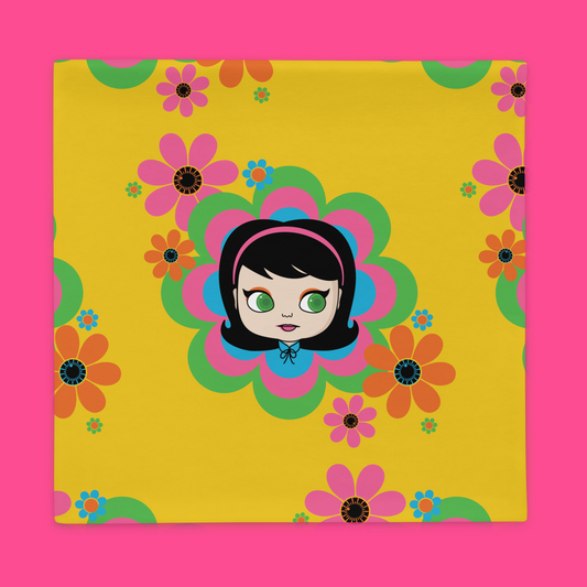 Golden Bloomin' Goldie Pillow Cover