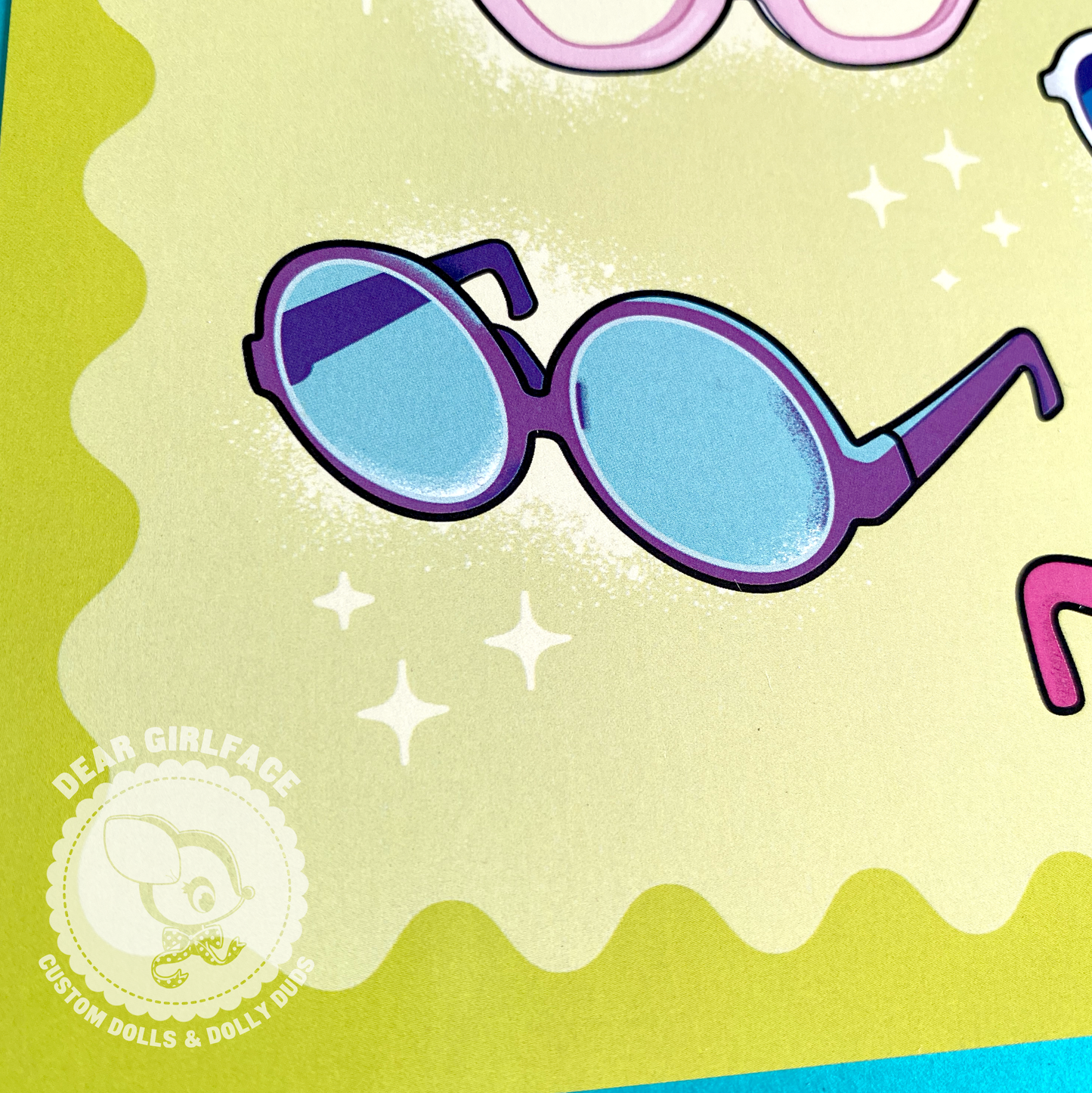 Shady Lady Glasses Blythe Inspired 8x10 Art Print