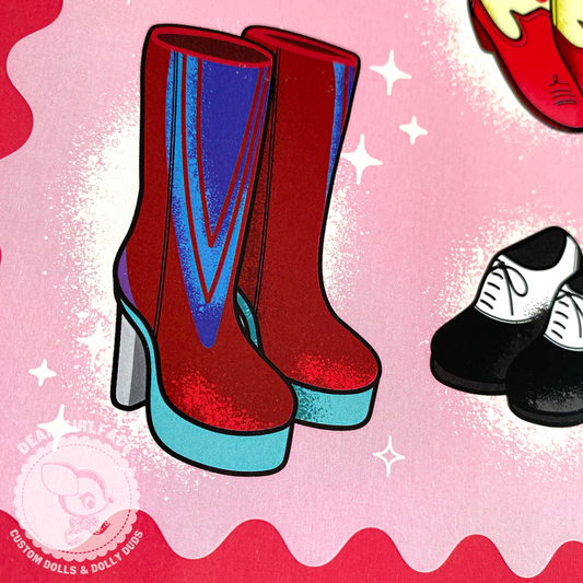 A Doll Can Never Have Too Many Shoes / Blythe Inspired 8x10 Art Print