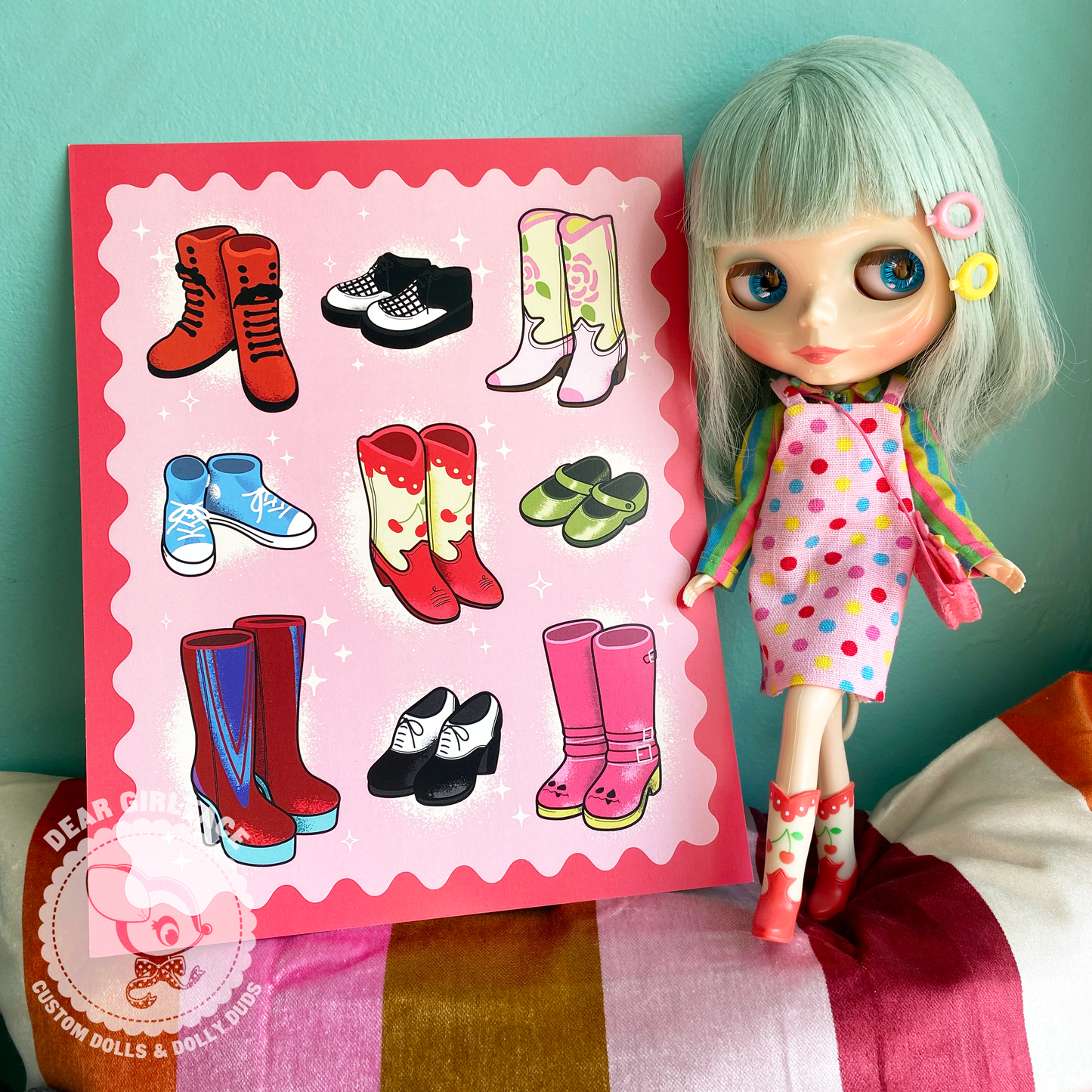 A Doll Can Never Have Too Many Shoes / Blythe Inspired 8x10 Art Print