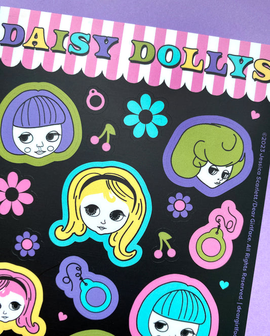 Daisy Dollys Sticker Sheet