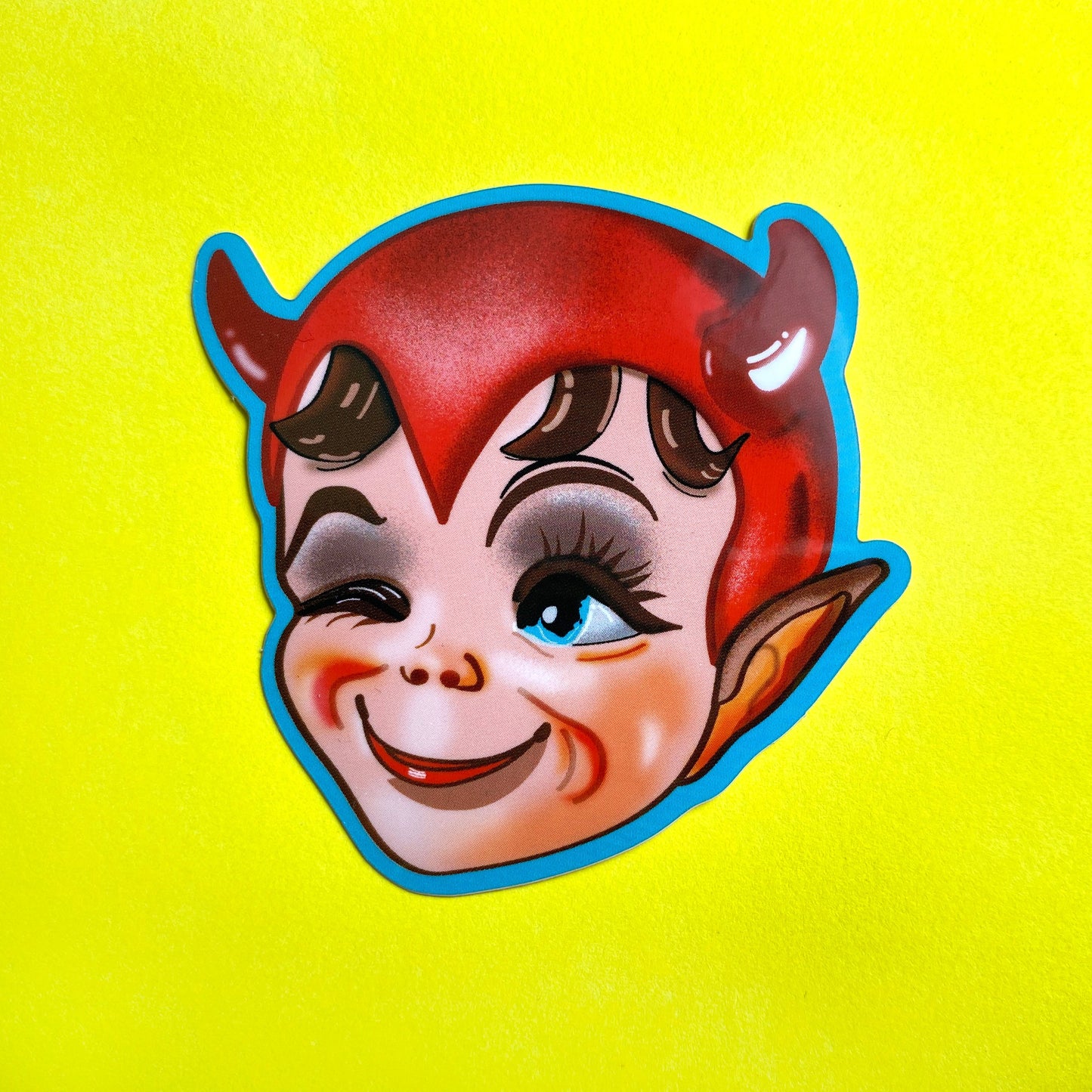 Lil' Devil Head Vinyl Sticker
