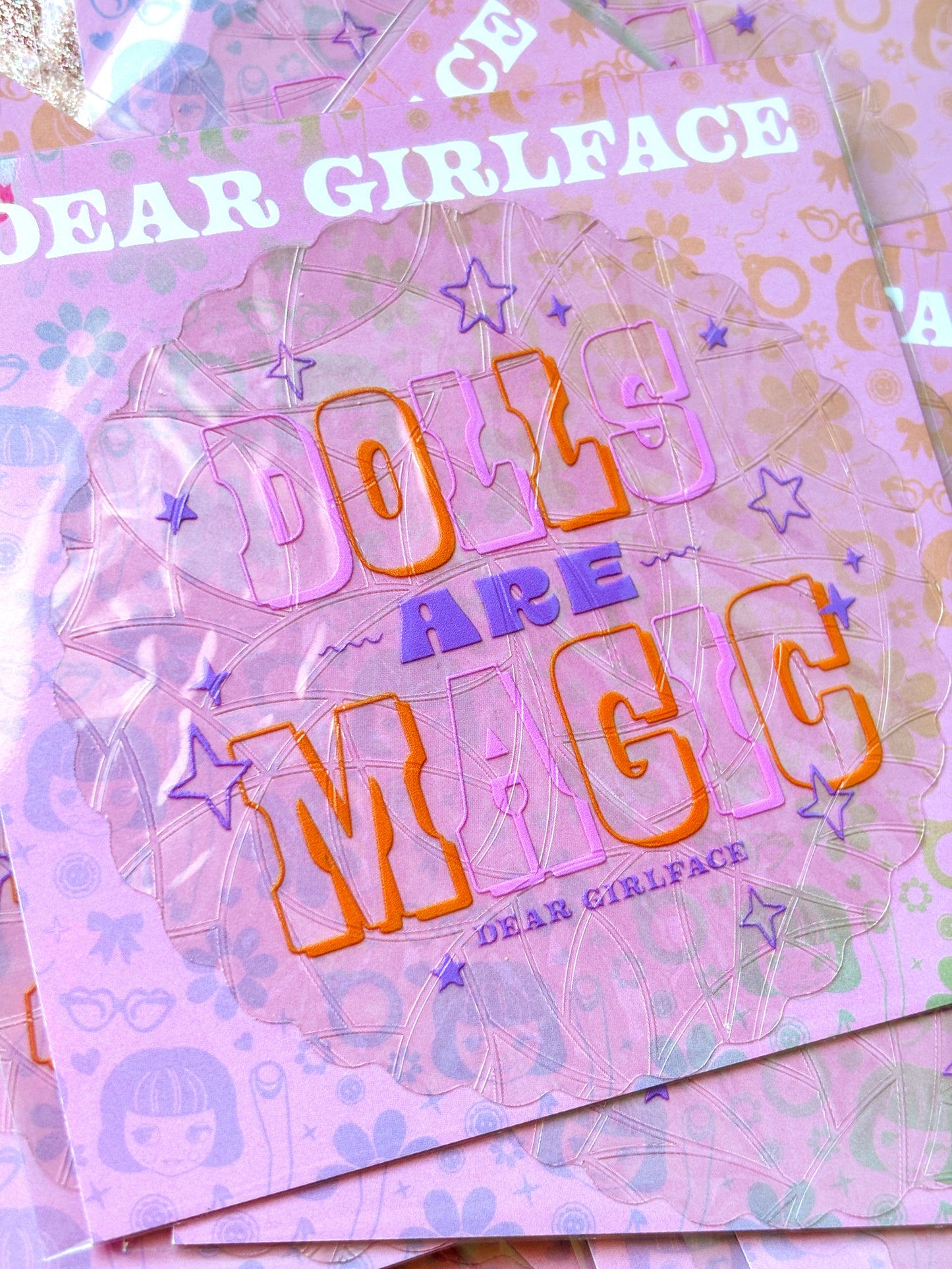 Dolls Are Magic Rainbow Suncatcher Decal