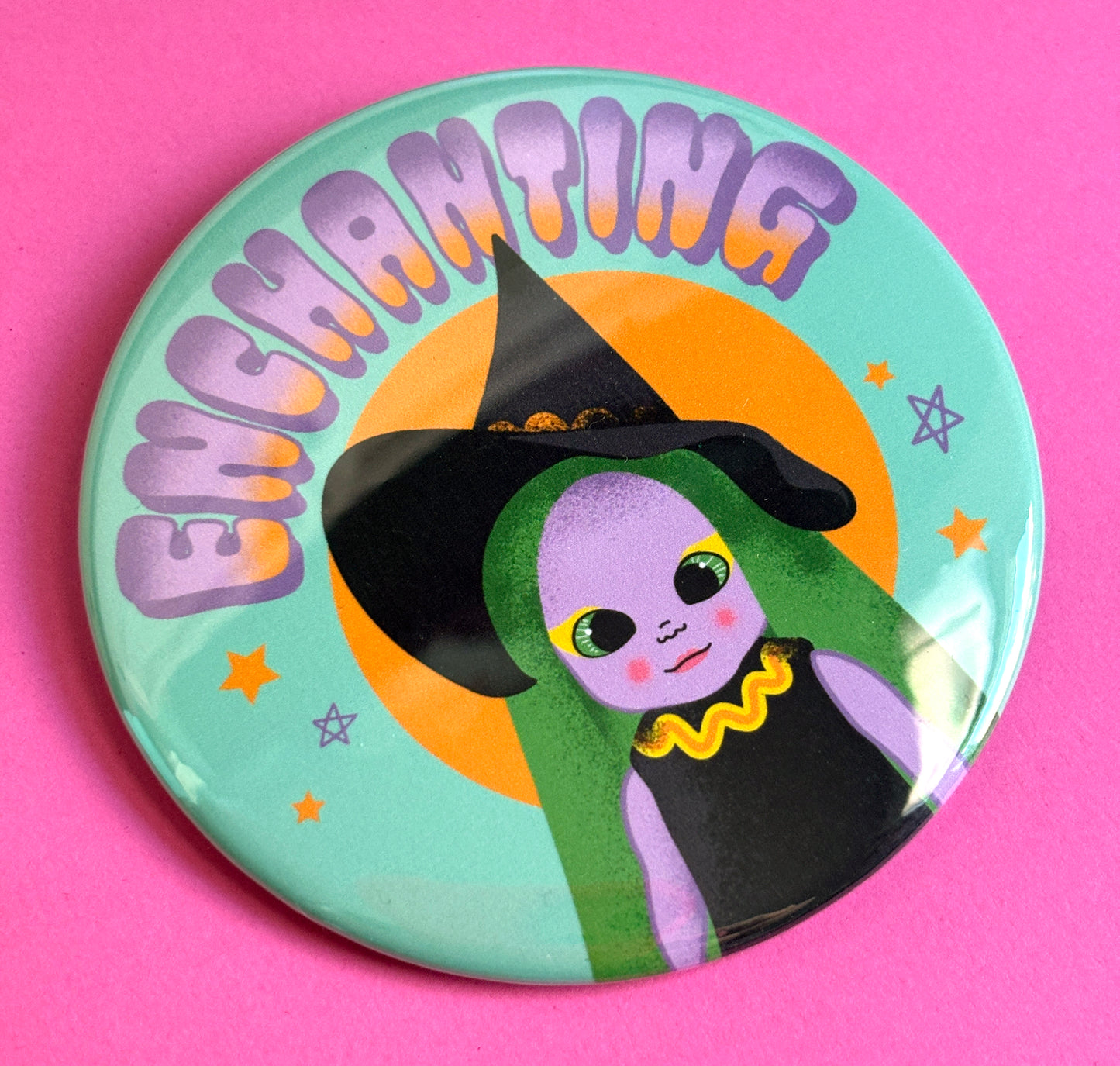 Enchanting Witch XL 3" Button or Magnet