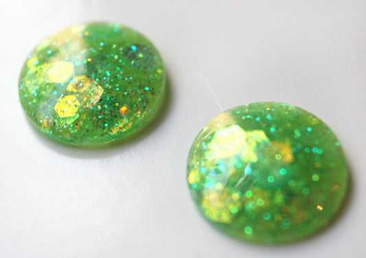 Goblin Sparkles / Glitter Resin Blythe Eye Chips