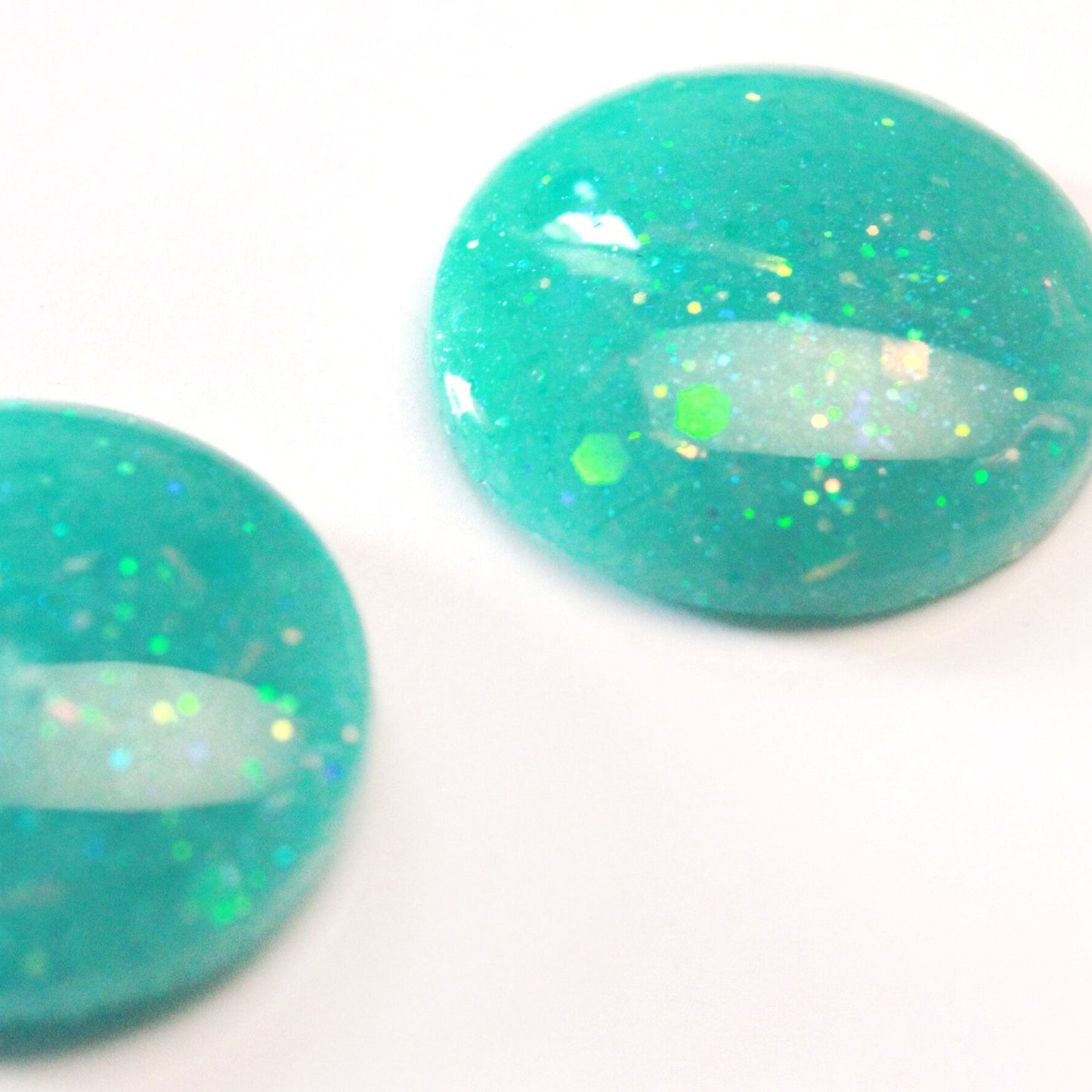 Mermaid Waves / Glitter Resin Blythe Eye Chips