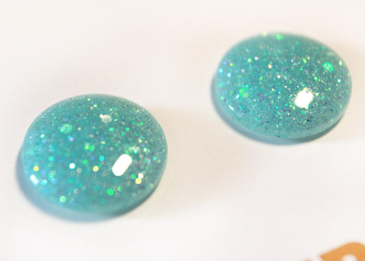 Blue Razz Slushee / Glitter Resin Blythe Eye Chips