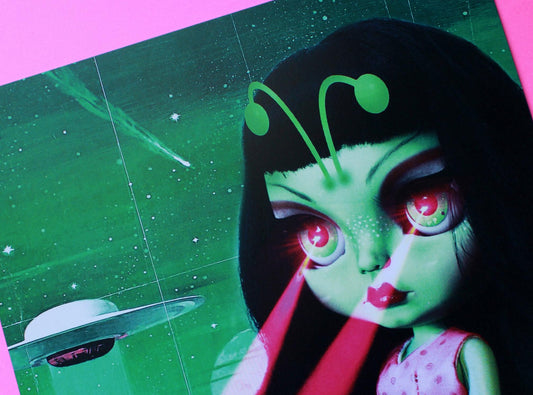 Attack of the 50 Foot Blythe / 8x8 Art Print