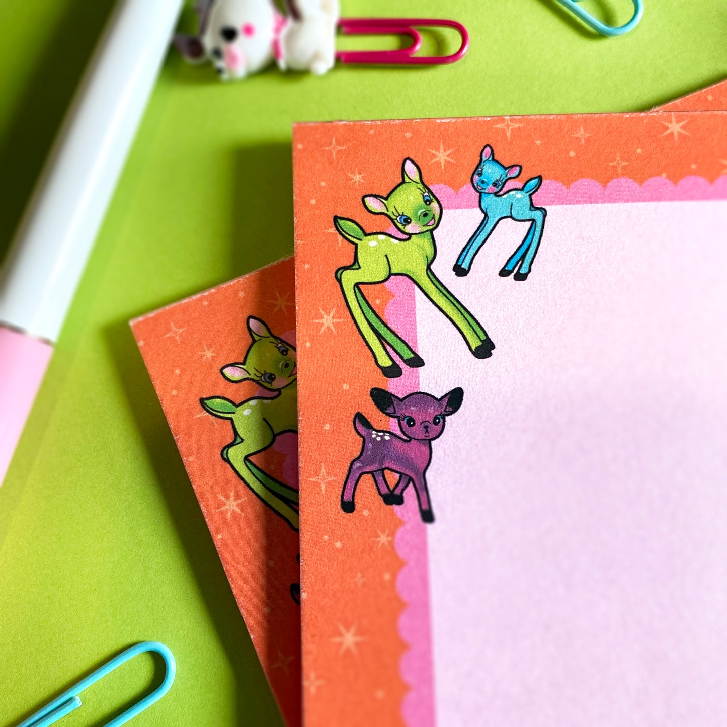 Kitsch Deer 4x6 Paper Notepad