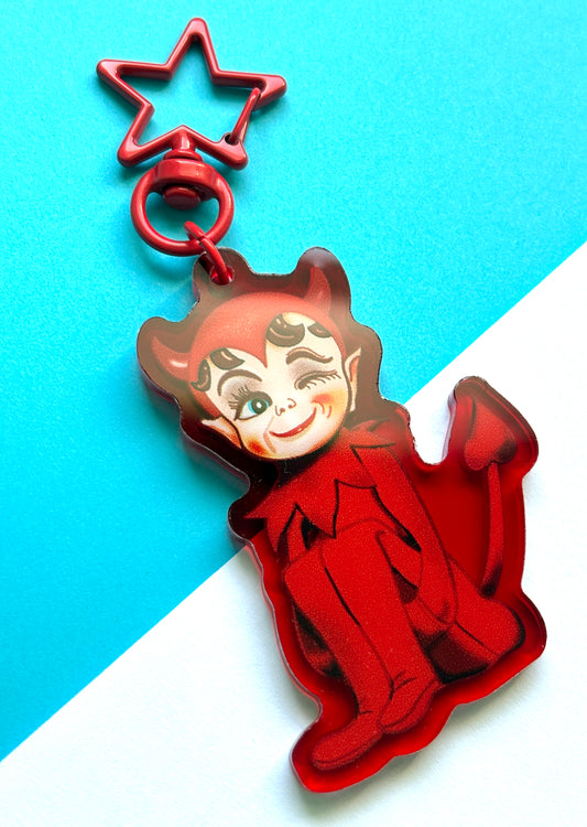 Lil' Devil Acrylic Bag Charm