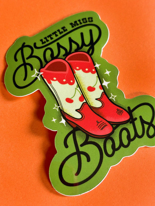 Little Miss Bossy Boots Blythe Vinyl Sticker