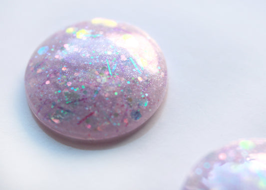Amethyst Magic / Glitter Resin Blythe Eye Chips