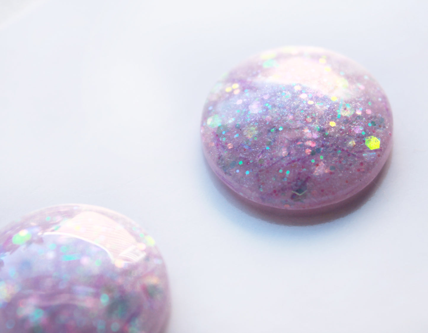 Amethyst Magic / Glitter Resin Blythe Eye Chips