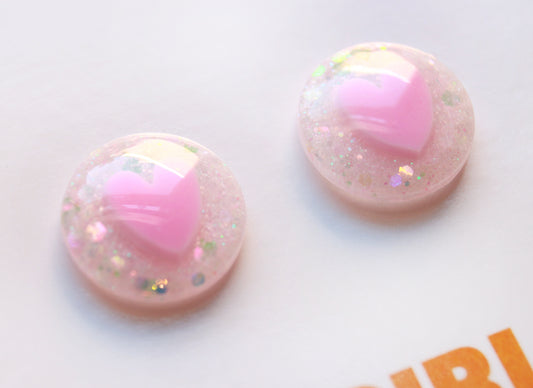 Heart Eyes For You / Glitter Resin Blythe Eye Chips