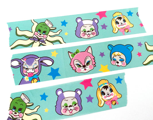 Rubberface Friends Wide Washi Tape