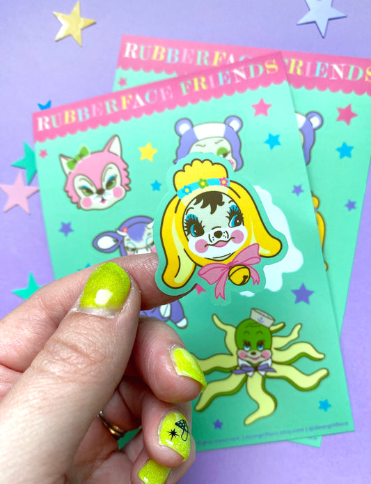 Rubberface Friends Sticker Sheet