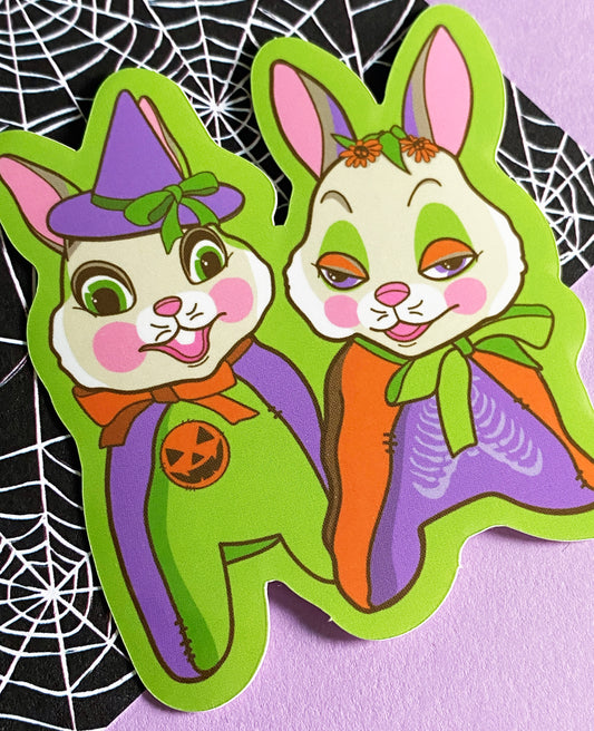 Bewitched Bunnies Vinyl Sticker