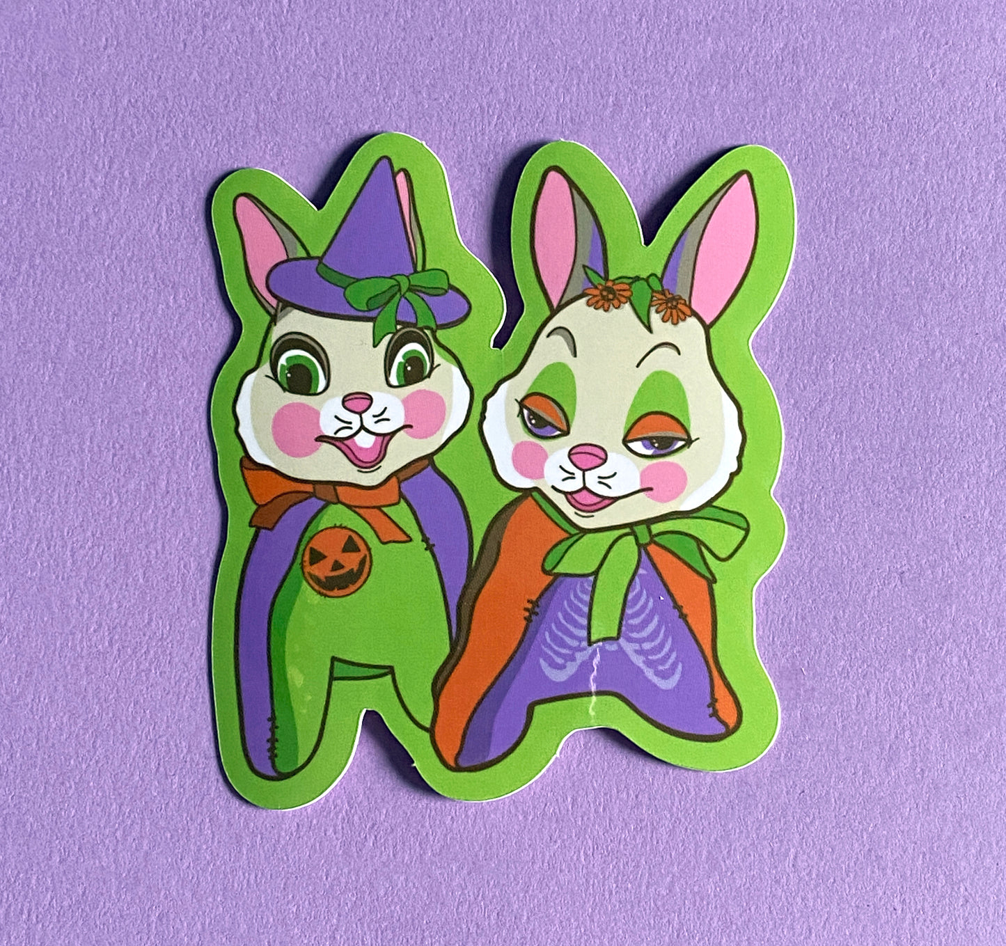 Bewitched Bunnies Vinyl Sticker
