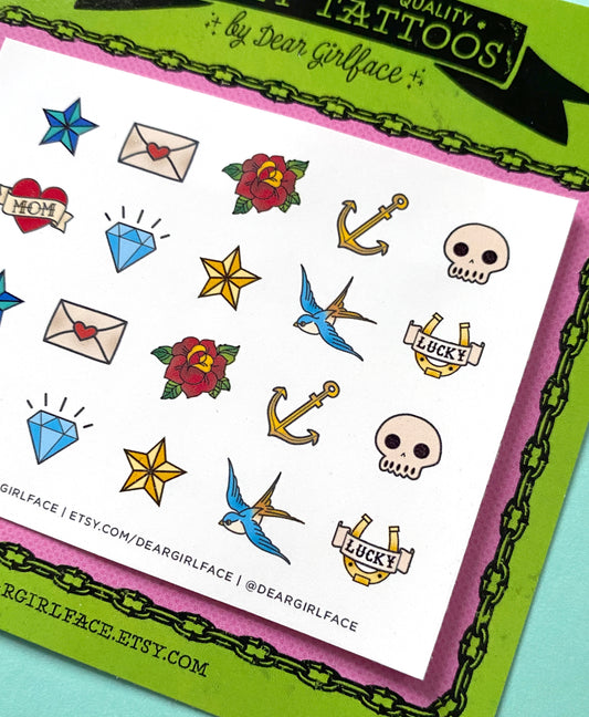 Dolly Tattoos / Traditional Flash Set