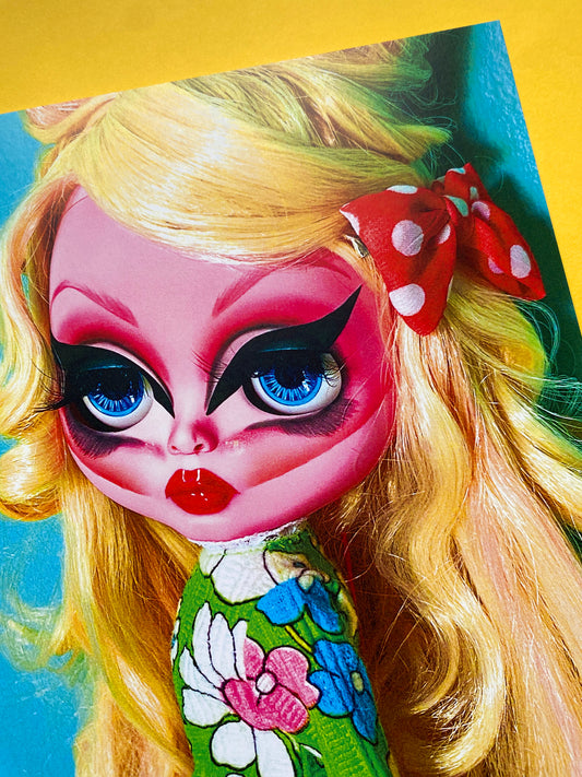 Pink Trixie 8x8 Art Print