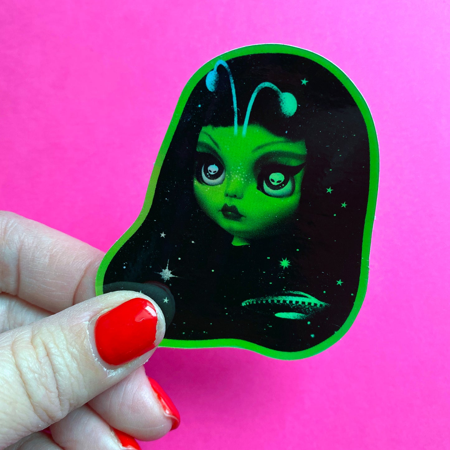 Vega The Martian Holographic Vinyl Sticker