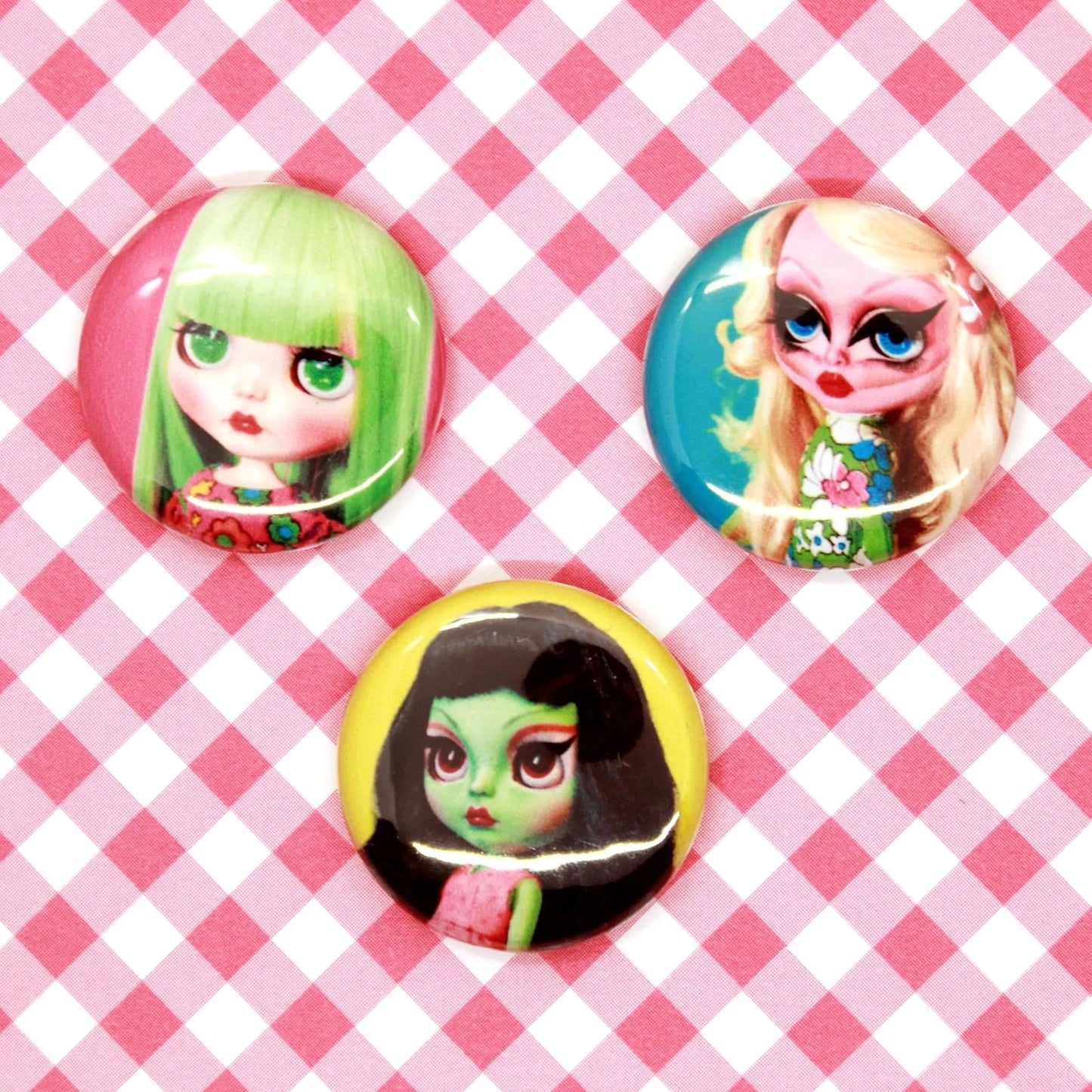 Dear Girlface Dolls 1" Pin / SERIES 2