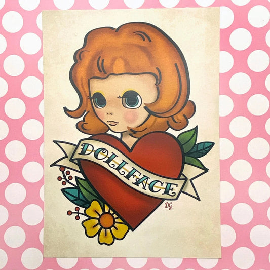 Dollface (Redhead) / 5x7 Art Print