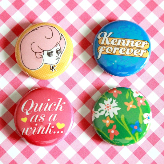 Kenner Forever 1" Pins 4 Pack