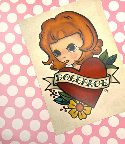 Dollface (Redhead) / 5x7 Art Print