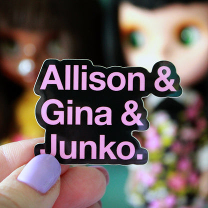 The Ladies of Blythe Mini Vinyl Sticker